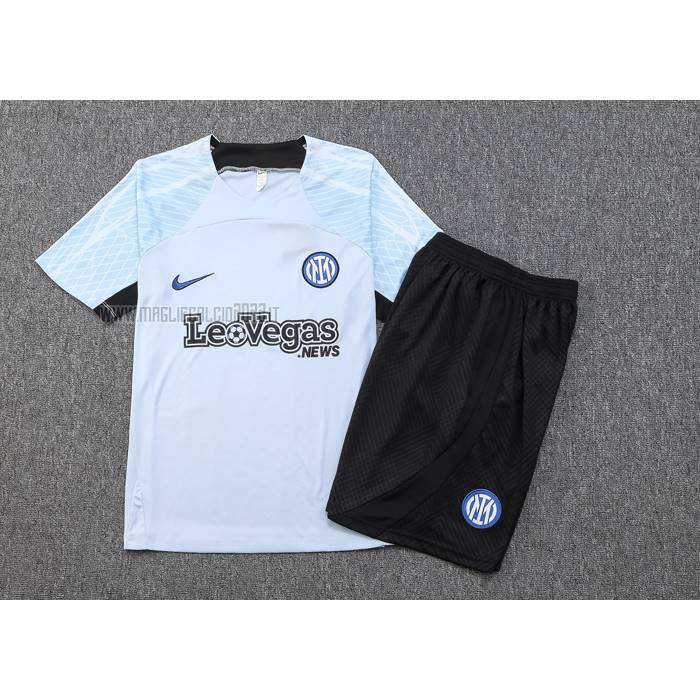 Tuta da Track del Inter Manga Corta 2023-2024 Blu - Pantalon Corto